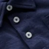 Slub Polo Shirt Blue Marl