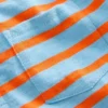 Slub Polo Shirt Glacier Blue/ Firecracker Red