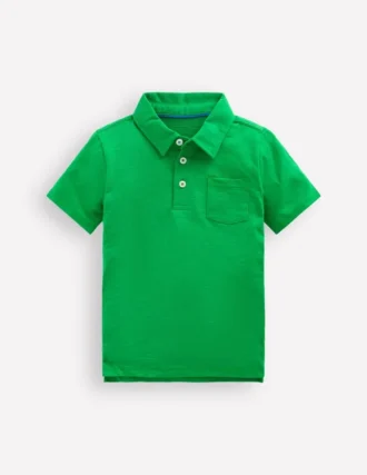 Slub Polo Shirt Highland Green