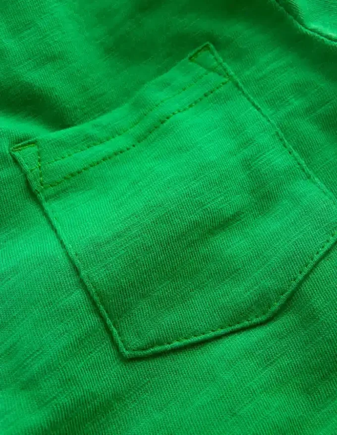 Slub Polo Shirt Highland Green