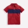 Slub Polo Shirt Jam Red / College Navy
