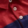 Slub Polo Shirt Jam Red / College Navy