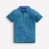 Slub Polo Shirt Regatta Blue/Shamrock Green