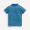 Slub Polo Shirt Regatta Blue/Shamrock Green