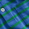 Slub Polo Shirt Regatta Blue/Shamrock Green