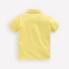 Slub Polo Shirt Sherbet Lime Yellow
