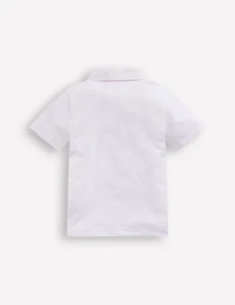 Slub Polo Shirt White