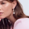Small Jewel Drop Earrings Clear Small Jewel Drop Earrings Clear