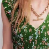 Smocked Jersey Midi Dress Promenade Green, Bloom Scatter Smocked Jersey Midi Dress Promenade Green, Bloom Scatter