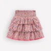 Smocked Waist Ruffle Skirt Neon Pink Ditsy Floral Smocked Waist Ruffle Skirt Neon Pink Ditsy Floral