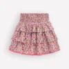 Smocked Waist Ruffle Skirt Neon Pink Ditsy Floral Smocked Waist Ruffle Skirt Neon Pink Ditsy Floral
