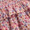 Smocked Waist Ruffle Skirt Neon Pink Ditsy Floral Smocked Waist Ruffle Skirt Neon Pink Ditsy Floral