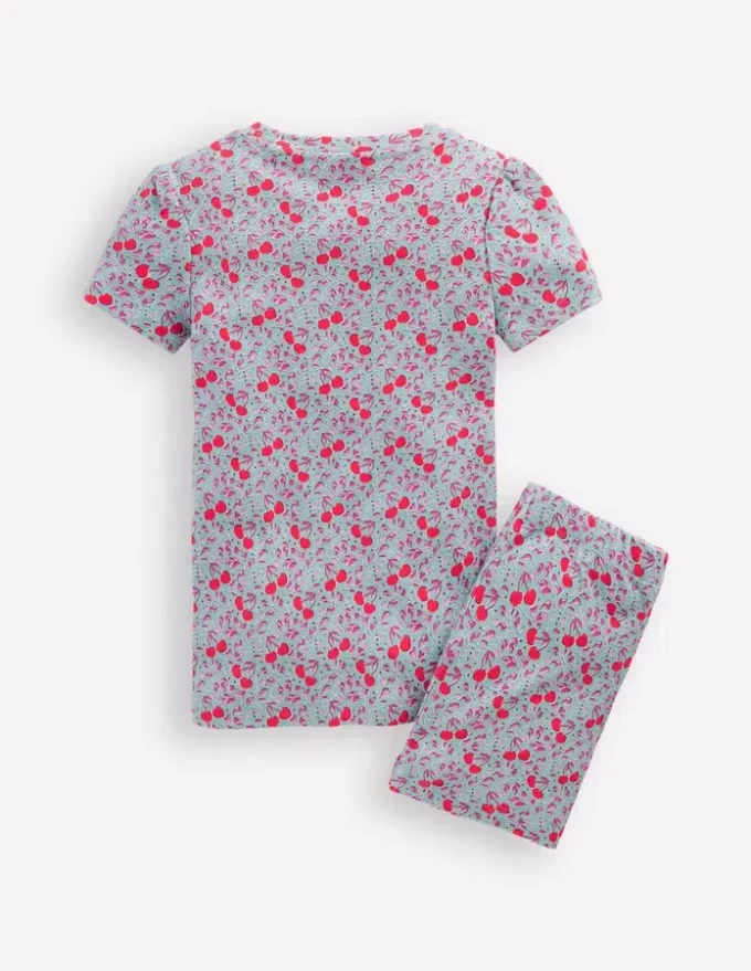 Snug Fit Pointelle Pyjamas Cherry Orchard Snug Fit Pointelle Pyjamas Cherry Orchard
