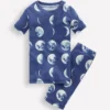 Snug Short John Glow Pyjamas Navy Moon Phases Snug Short John Glow Pyjamas Navy Moon Phases