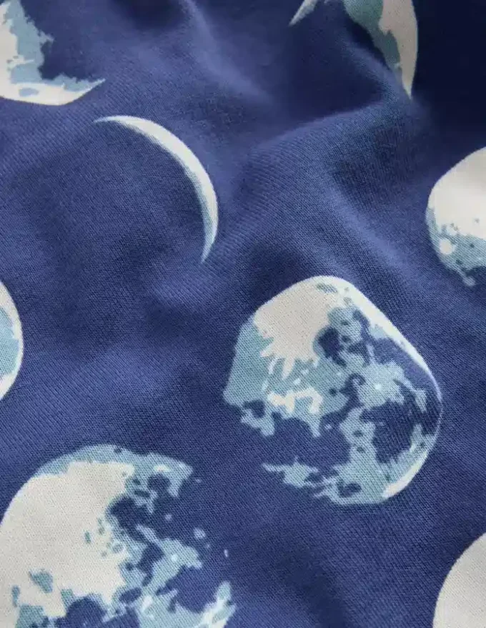 Snug Short John Glow Pyjamas Navy Moon Phases Snug Short John Glow Pyjamas Navy Moon Phases