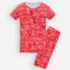 Snug Short John Glow Pyjamas Red Van Snug Short John Glow Pyjamas Red Van