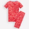 Snug Short John Glow Pyjamas Red Van Snug Short John Glow Pyjamas Red Van