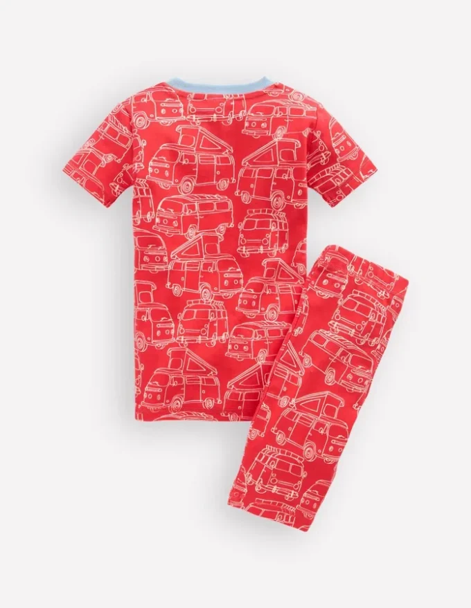 Snug Short John Glow Pyjamas Red Van Snug Short John Glow Pyjamas Red Van