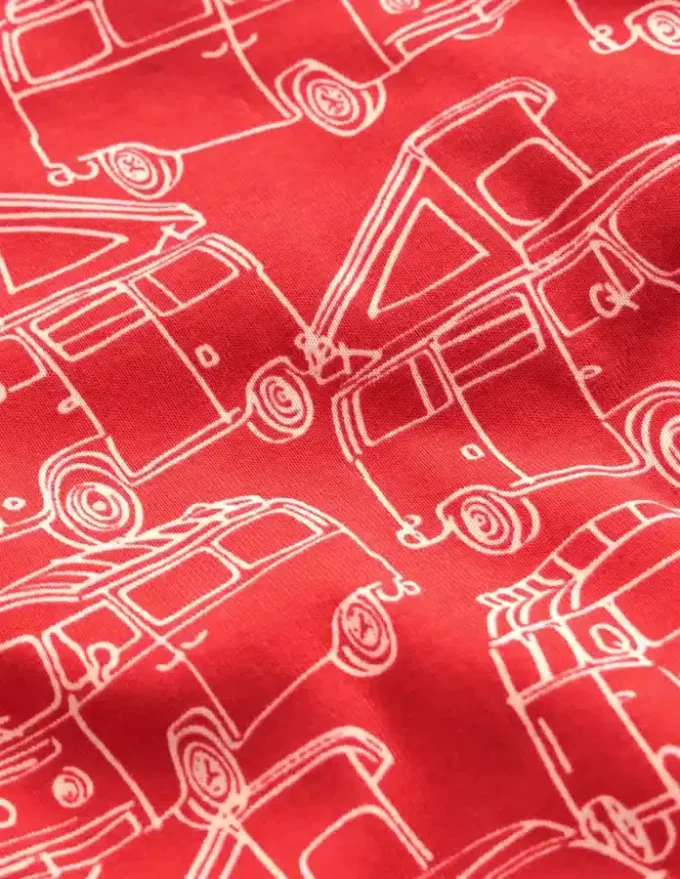 Snug Short John Glow Pyjamas Red Van Snug Short John Glow Pyjamas Red Van