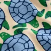 Snug Short John Pajamas Calico White Turtles