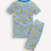 Snug Short John Pajamas Multi Banana Stripe Snug Short John Pajamas Multi Banana Stripe