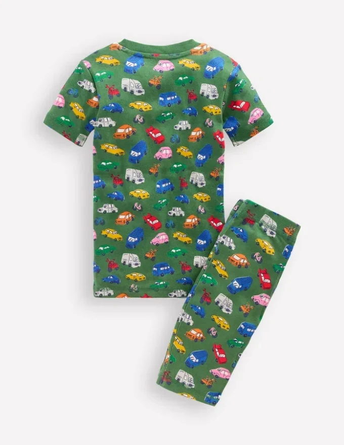 Snug Short John Pajamas Traffic Jam