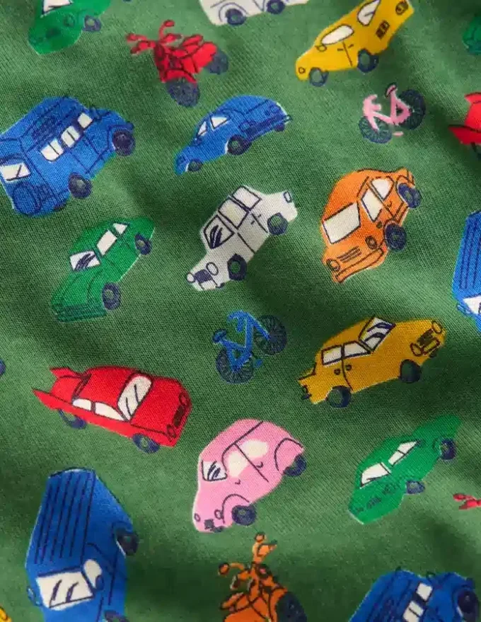 Snug Short John Pajamas Traffic Jam