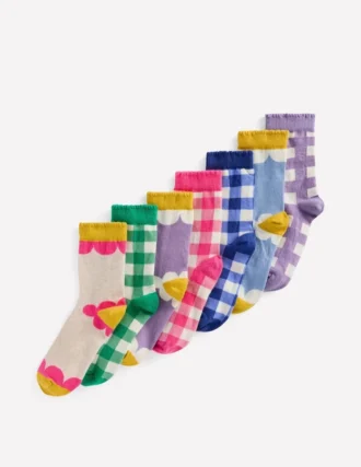 Socks 7 Pack Flower