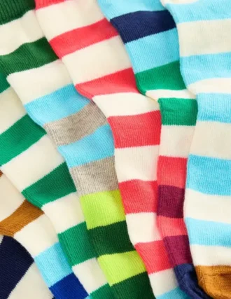 Socks 7 Pack Hotchpotch Stripe Socks 7 Pack Hotchpotch Stripe