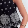 Sofia Broderie Shell Top Navy Sofia Broderie Shell Top Navy
