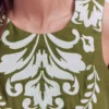 Sofia Embroidered Linen Top Woodland Green Sofia Embroidered Linen Top Woodland Green