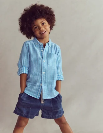 Soft Denim Shorts Denim