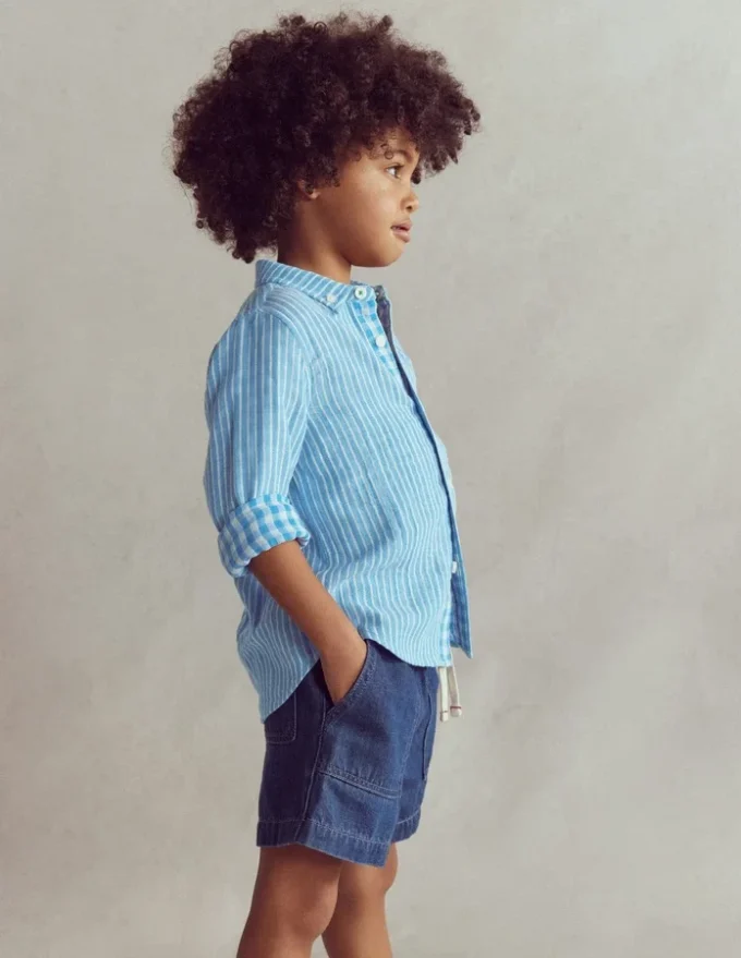 Soft Denim Shorts Denim