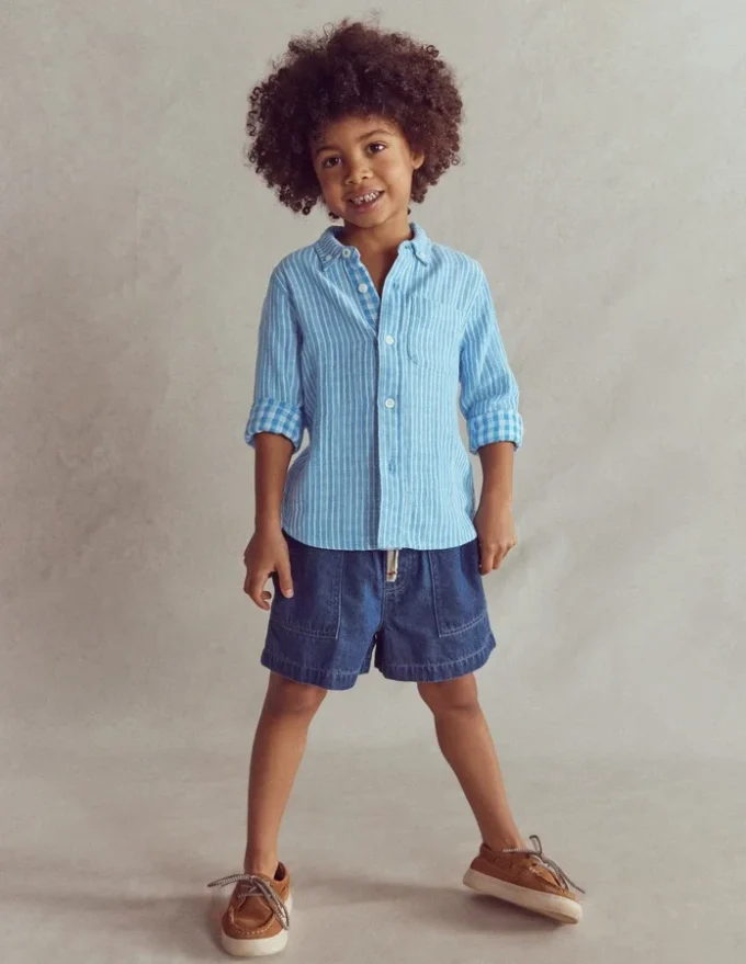 Soft Denim Shorts Denim
