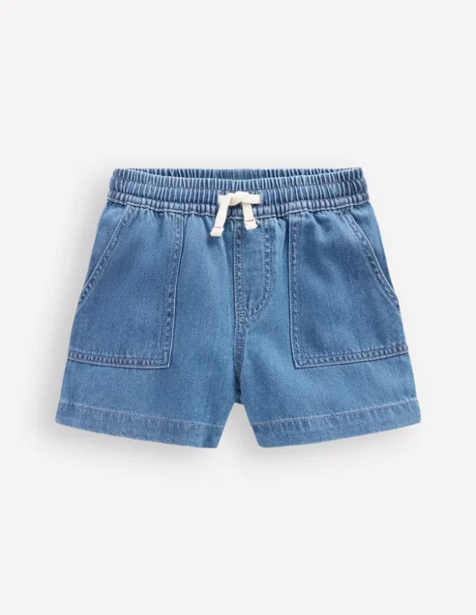 Soft Denim Shorts Denim