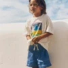 Soft Denim Shorts Denim