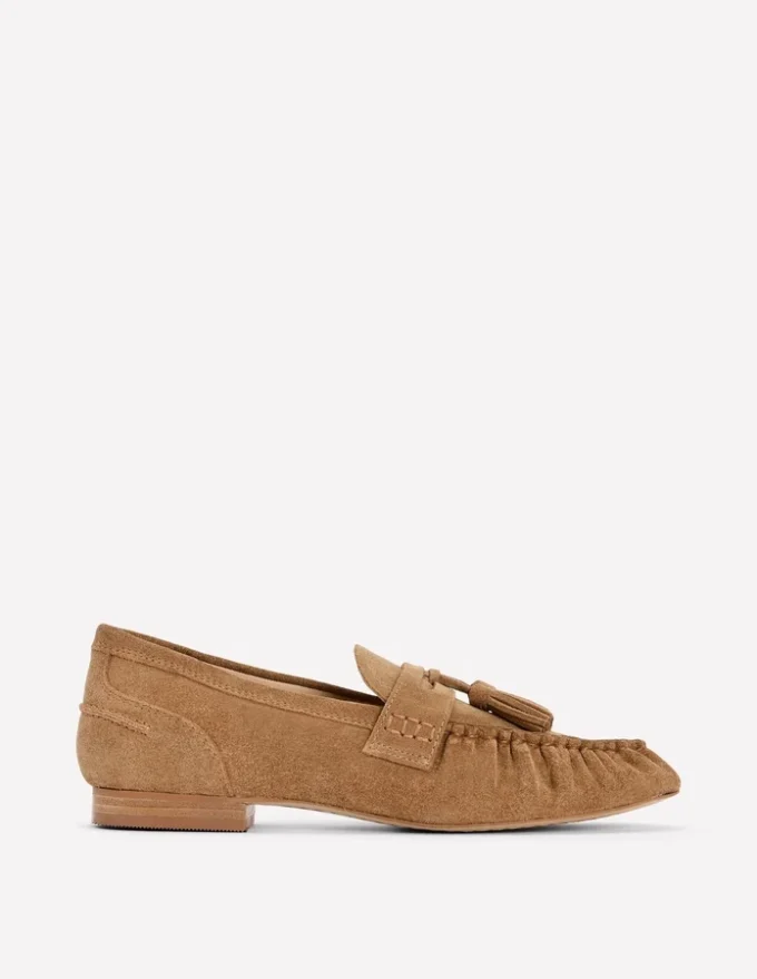 Soft Ruched Loafers Caramel Soft Ruched Loafers Caramel