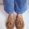 Soft Ruched Loafers Caramel Soft Ruched Loafers Caramel