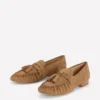 Soft Ruched Loafers Caramel Soft Ruched Loafers Caramel