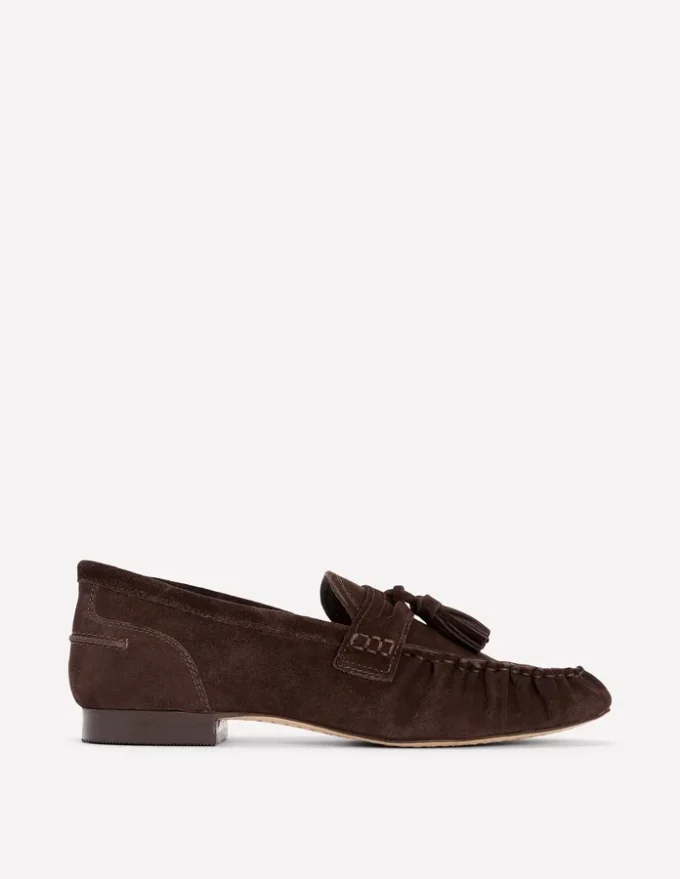 Soft Ruched Loafers Chocolate Soft Ruched Loafers Chocolate
