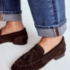Soft Ruched Loafers Chocolate Soft Ruched Loafers Chocolate