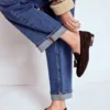 Soft Ruched Loafers Chocolate Soft Ruched Loafers Chocolate
