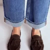 Soft Ruched Loafers Chocolate Soft Ruched Loafers Chocolate