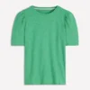 Sophie Puff Sleeve T-shirt Aloe Green