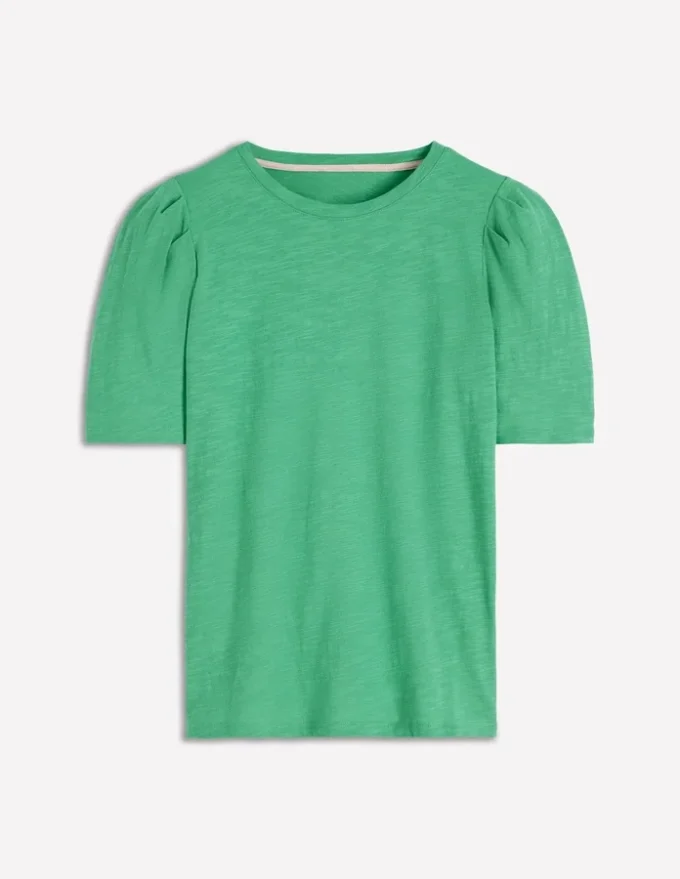 Sophie Puff Sleeve T-shirt Aloe Green