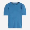Sophie Puff Sleeve T-shirt Marine Blue Sophie Puff Sleeve T-shirt Marine Blue