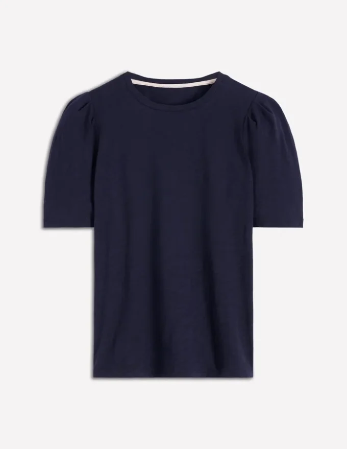 Sophie Puff Sleeve T-shirt Navy Sophie Puff Sleeve T-shirt Navy