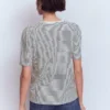 Sophie Puff Sleeve T-shirt Navy and Ivory Stripe Sophie Puff Sleeve T-shirt Navy and Ivory Stripe