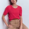 Sophie Puff Sleeve T-shirt Opulent Pink Sophie Puff Sleeve T-shirt Opulent Pink