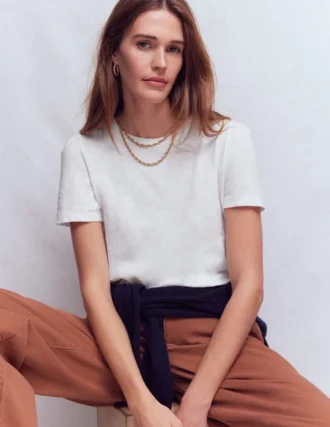 Sophie Puff Sleeve T-shirt White